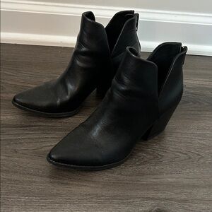 Sun + Stone Black Ankle Booties